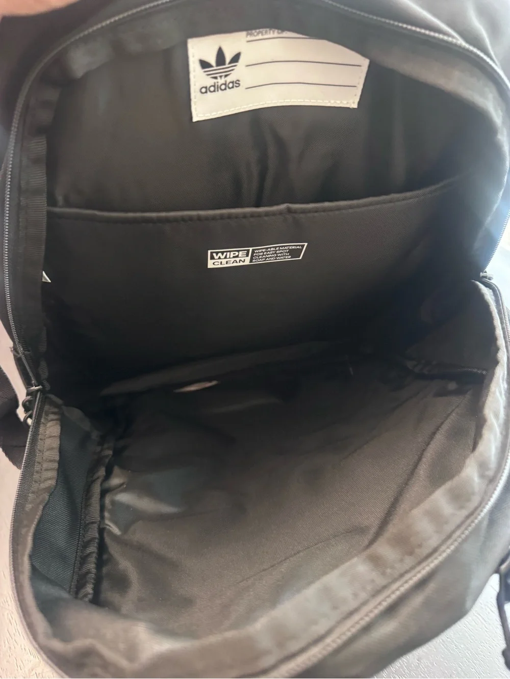 adidas Black Backpack with Front Mesh Pocket